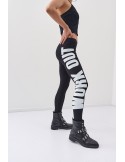 Bequeme Leggings mit Aufschrift, schwarz 9724 - Online-Shop - Boutique